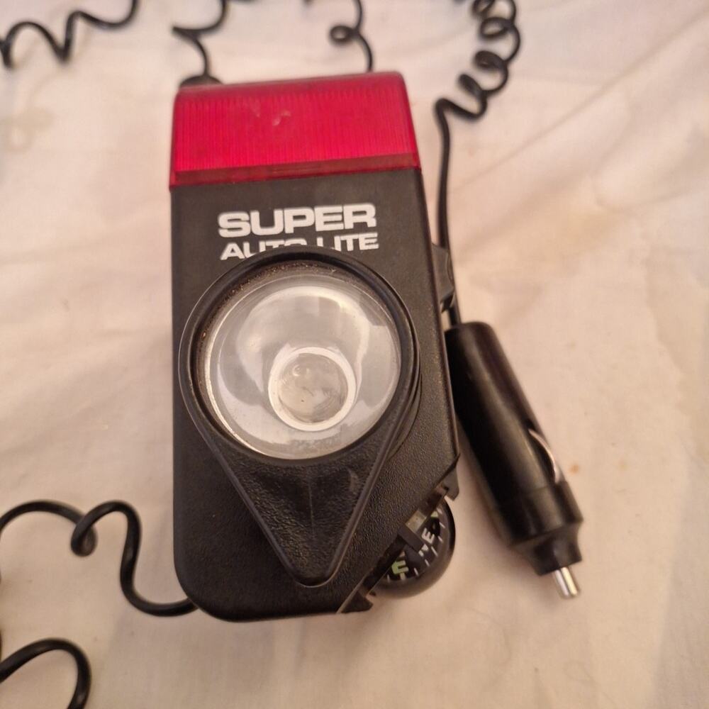 Vintage Super Auto Light Blinker Compass Spotlight Magnifying Glass